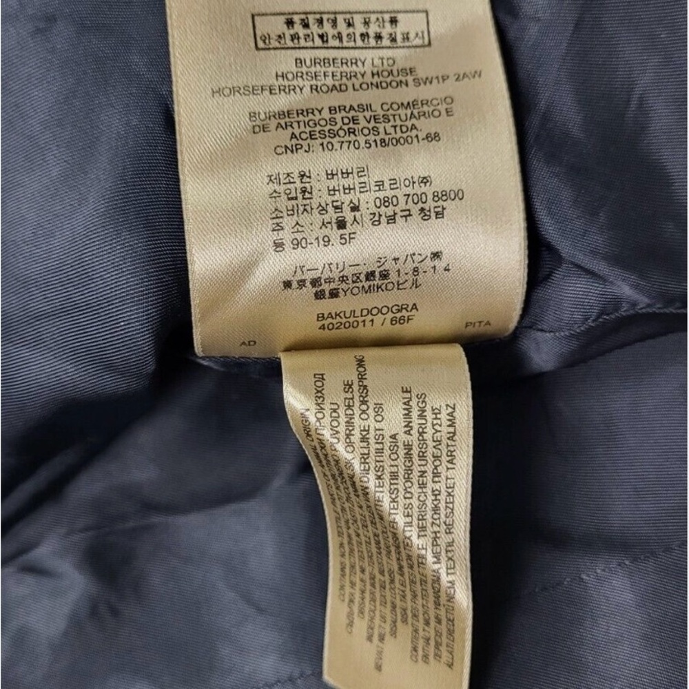 Burberry Navy Wool & Cashmere Coat -Size 38 or 4 - Picture 6 of 14